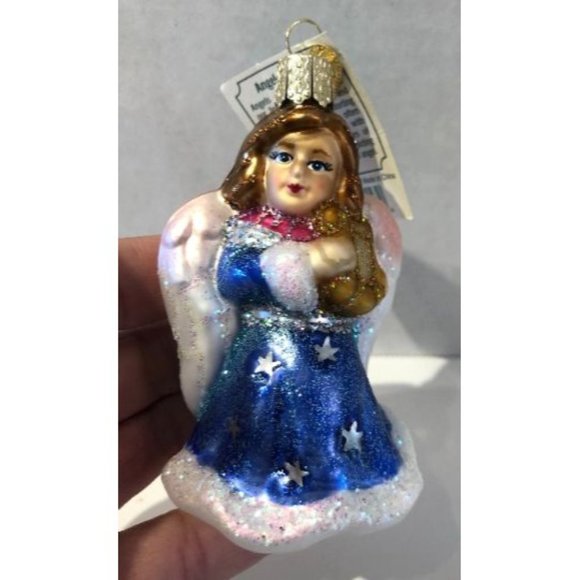 Angel with Lyre Old World Christmas Ornament - Picture 1 of 4